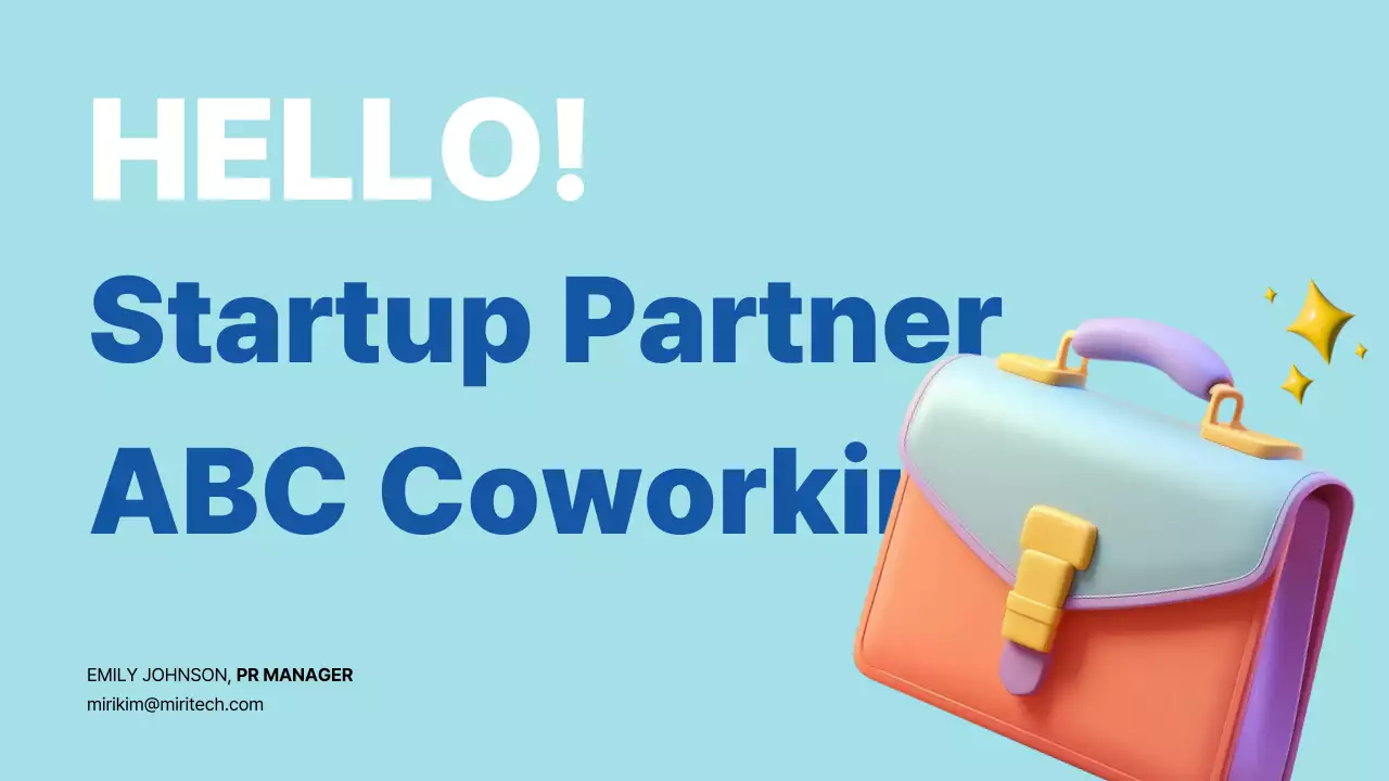 Blue Modern Coworking Promotion Presentation