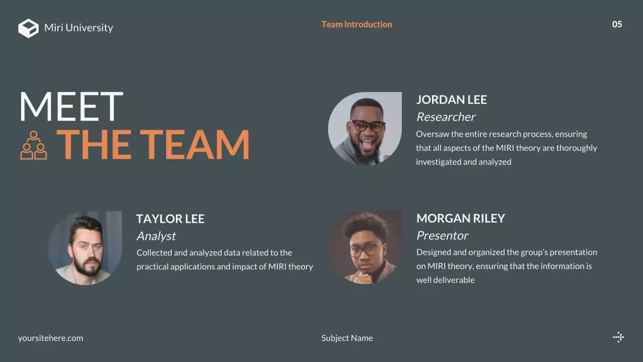 Orange Modern Project Presentation