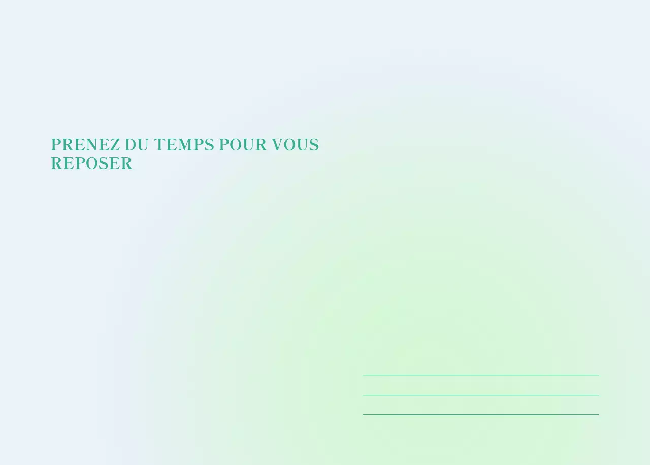 Calendrier minimaliste dégradé