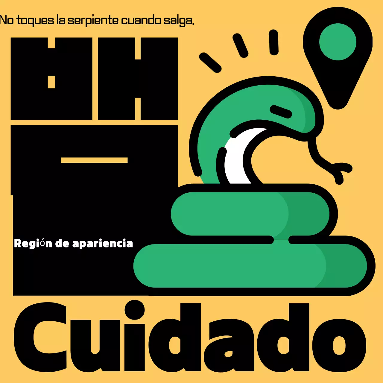 Advertencia de peligro simple amarilla