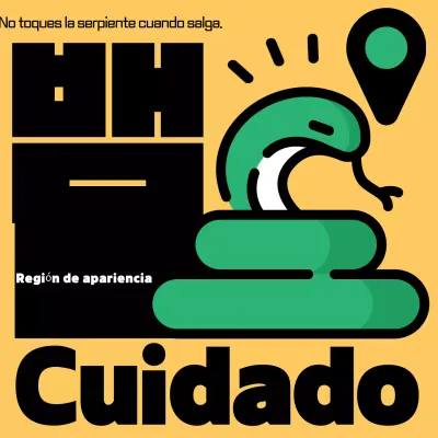 Advertencia de peligro simple amarilla