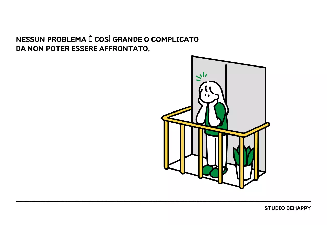 Calendario illustrato con un grazioso stile di linee