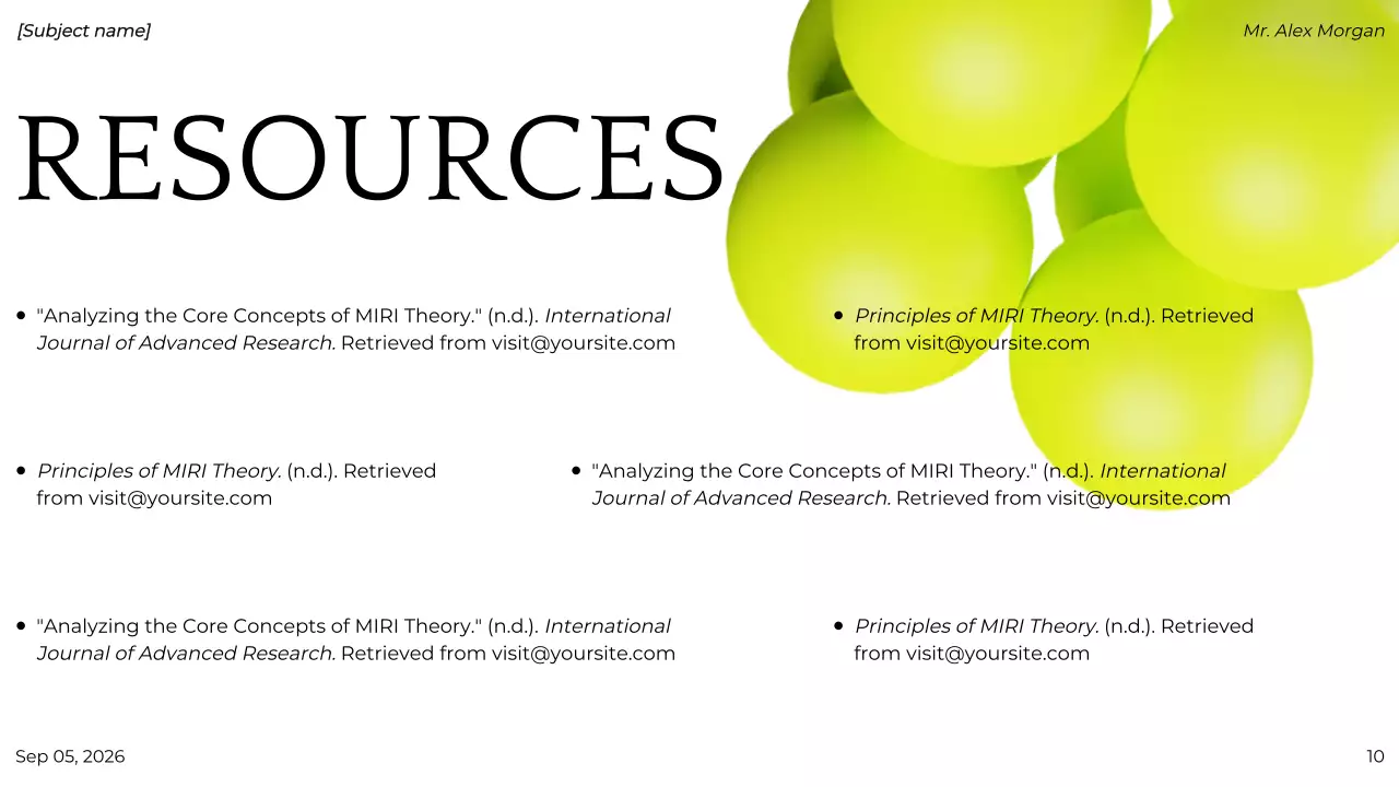 Green Modern Project Presentation