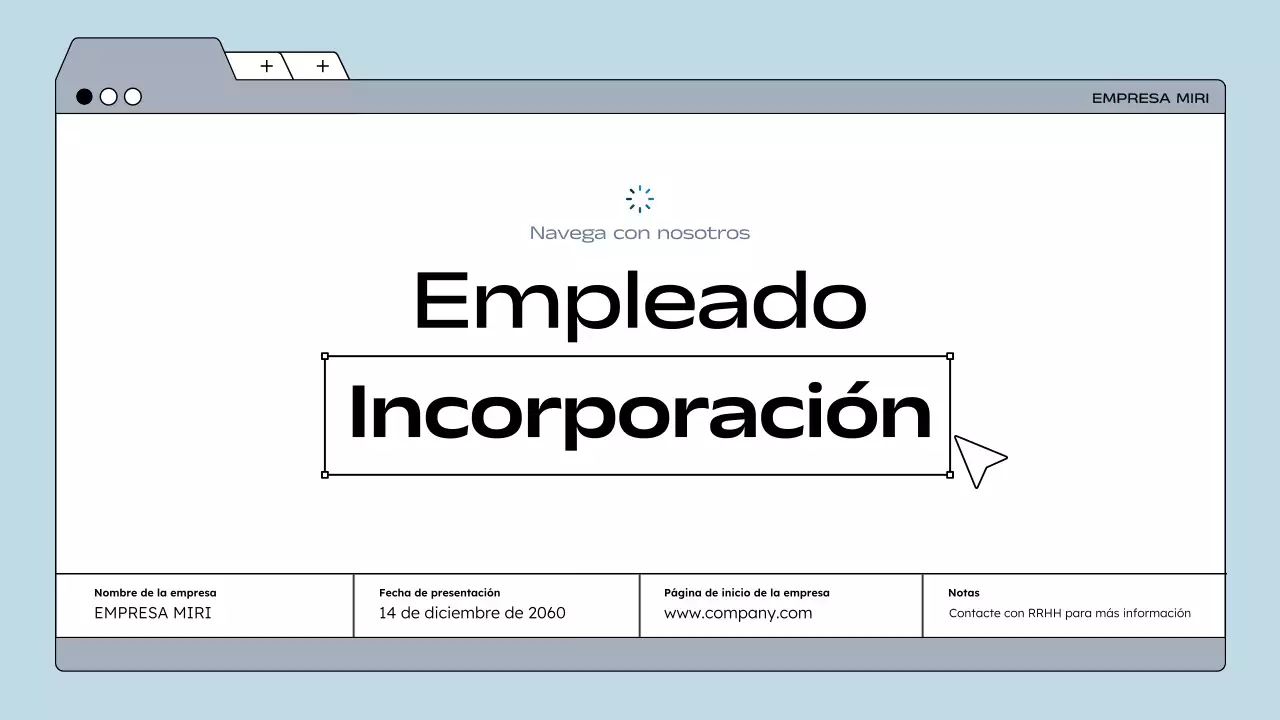blue modern directriz para empleados