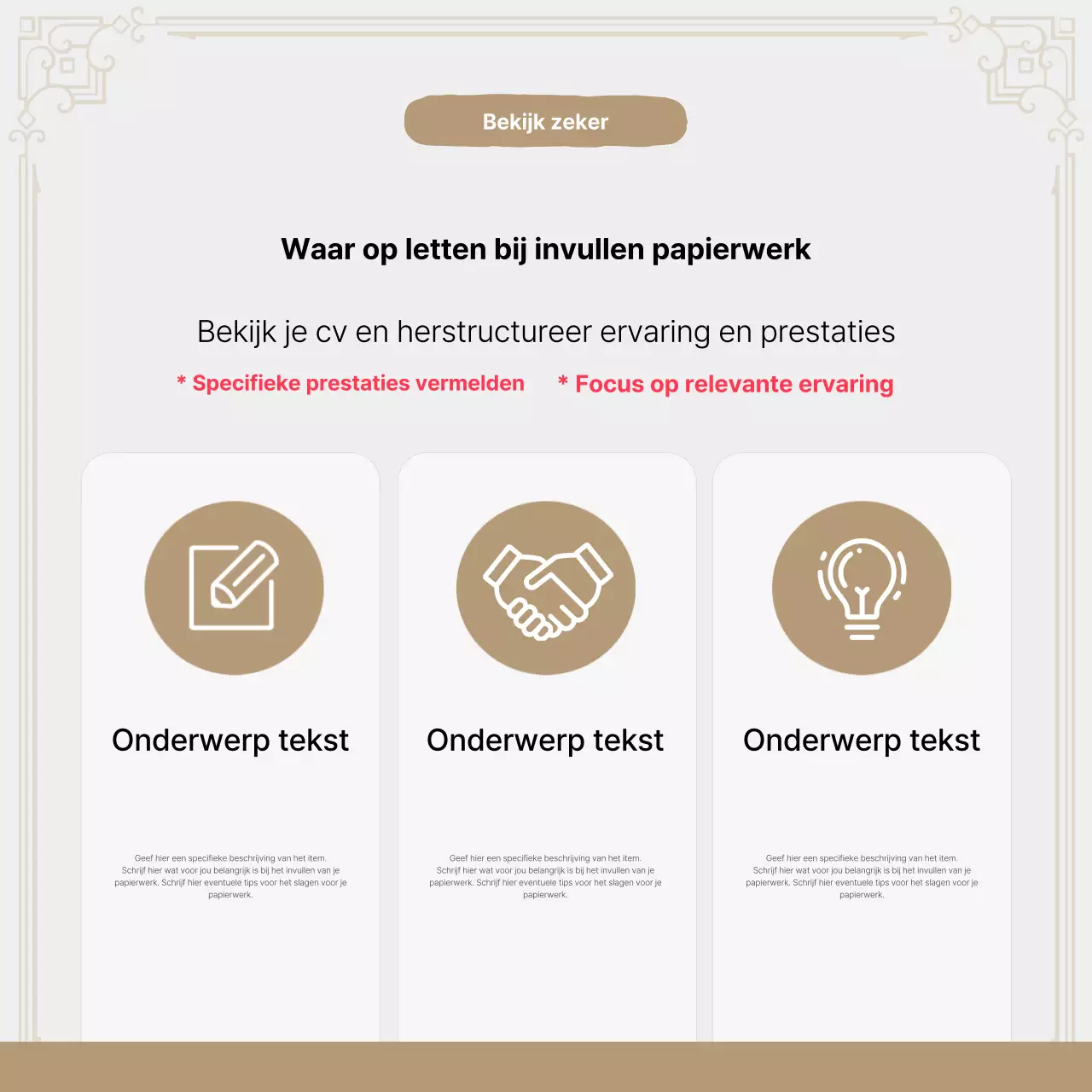 Bevorder Beige Moderne Jobcoaching