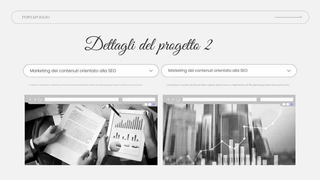 curriculum portfolio blu elegante