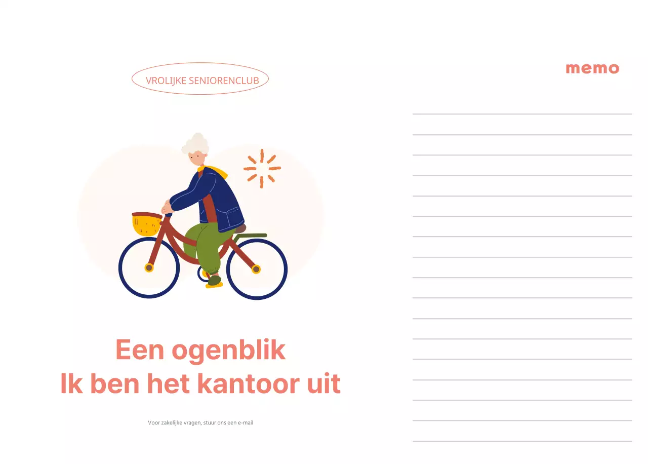 Zakelijke kalender met leuke illustraties