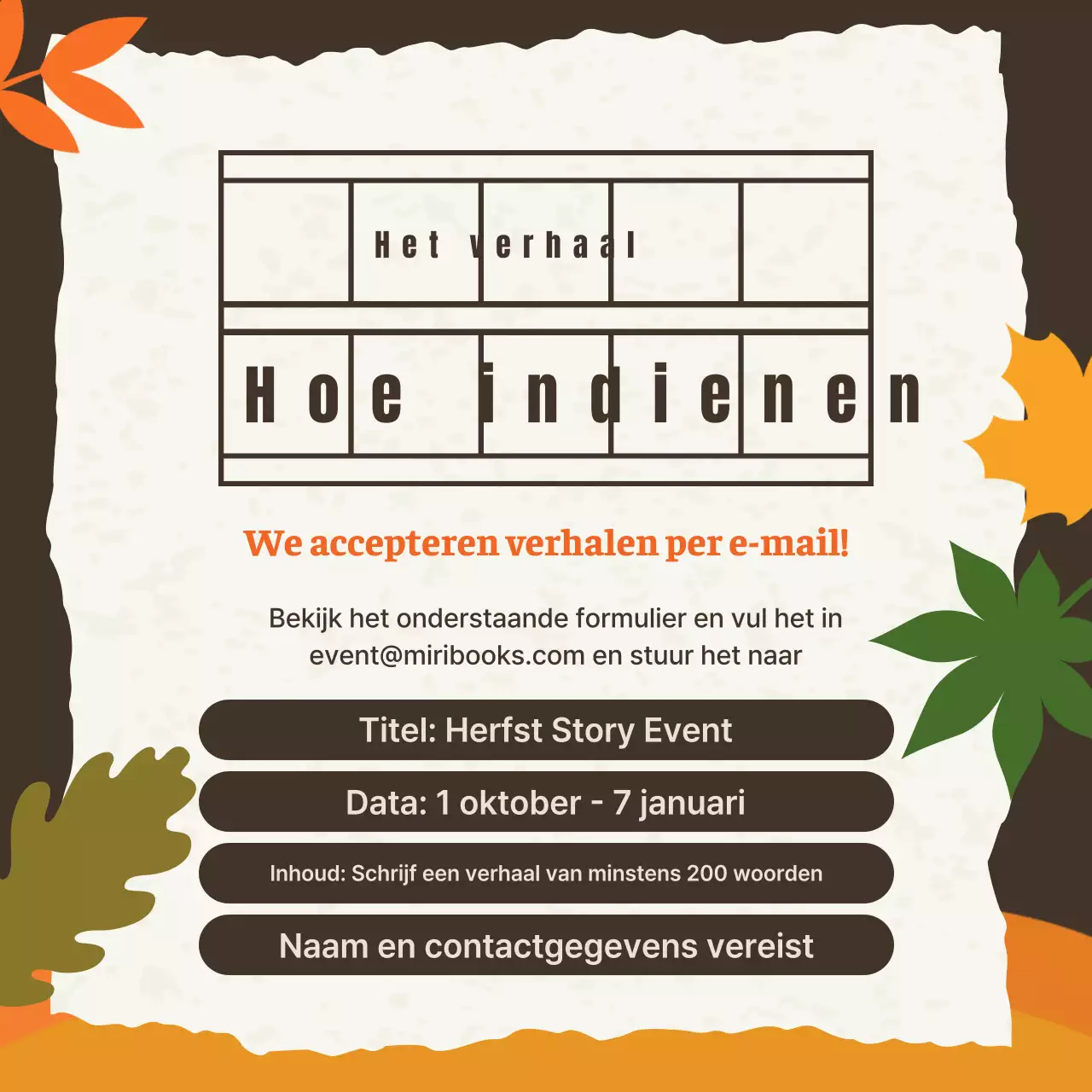 Bruine Vintage Evenementengids