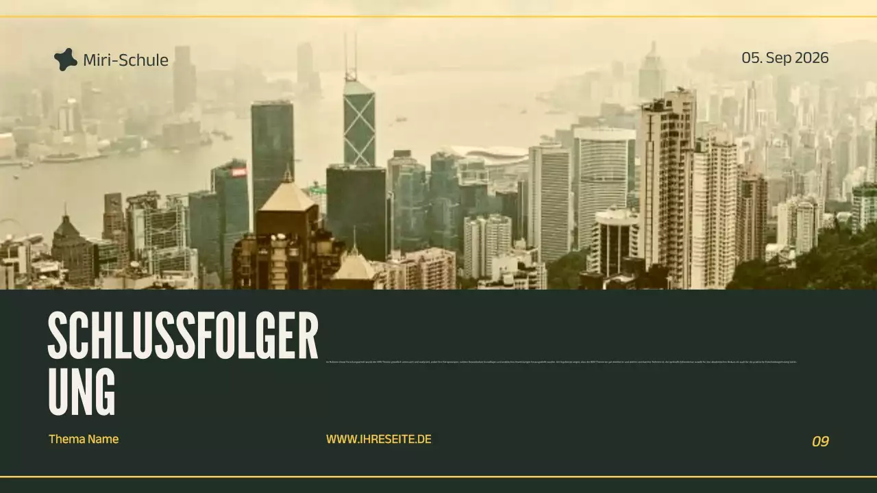 Präsentation eines grünen Fachprojekts