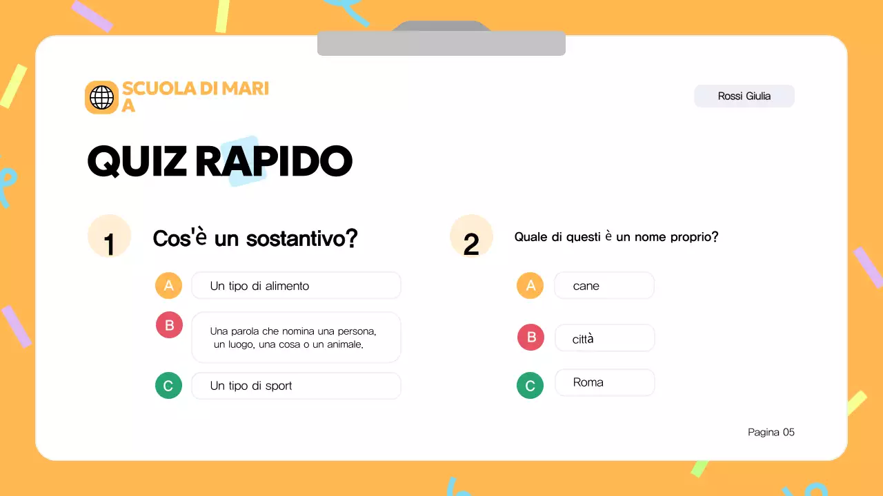 Materiale didattico del corso di grammatica moderna blu