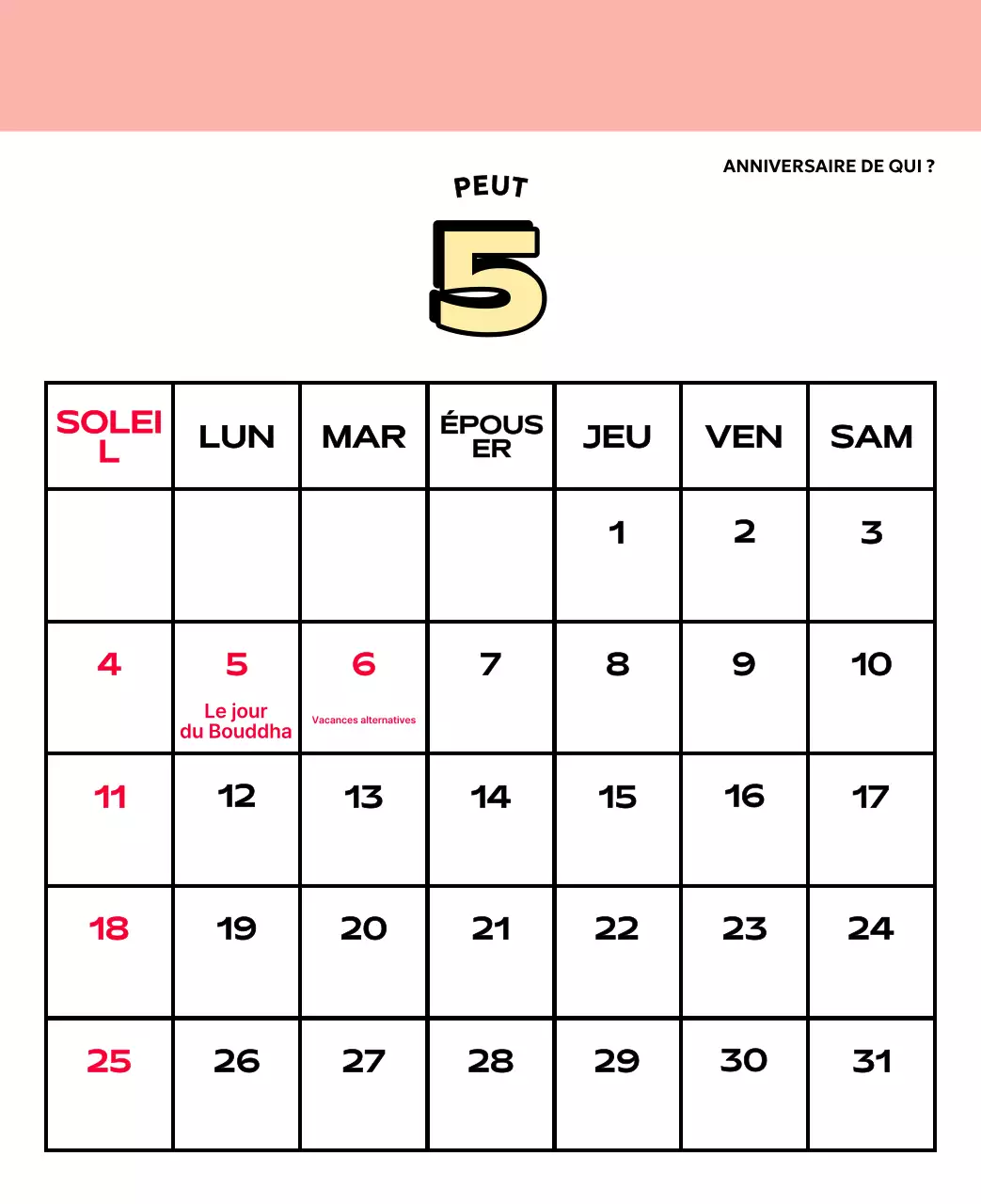 Calendriers colorés avec une variété d'illustrations rétro