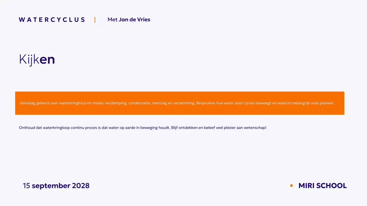 Blu minimale wetenschappelijke cursus presentatie