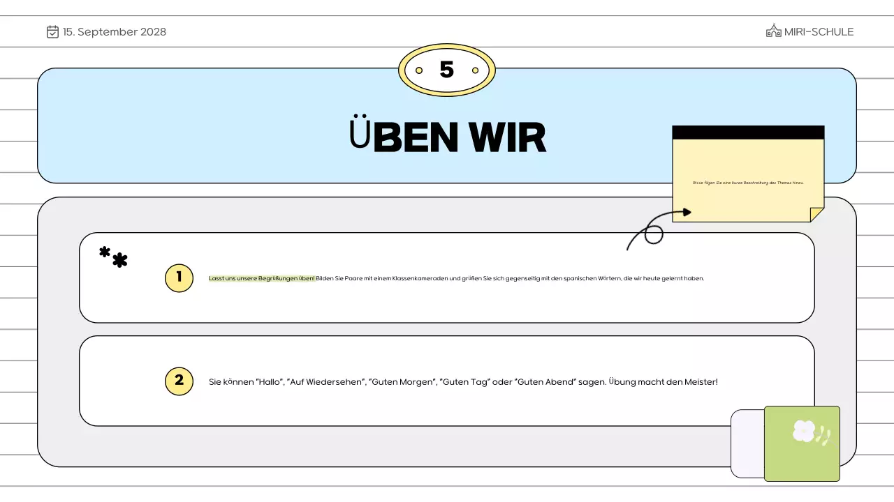 blauer Minimalbildungskurs
