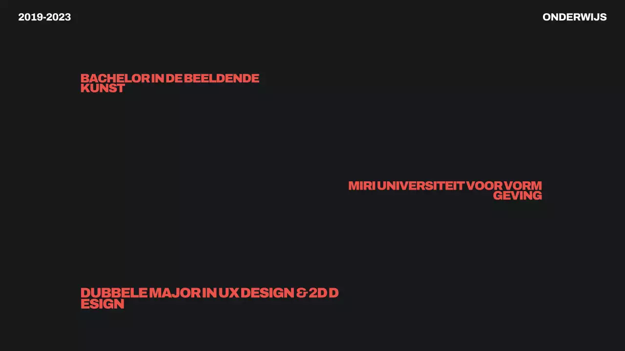 zwart modern portfolio cv