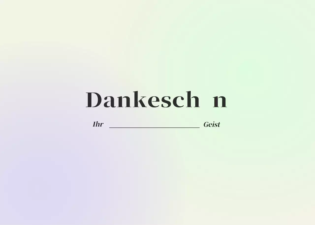 Minimalistischer Kalender mit Farbverlauf