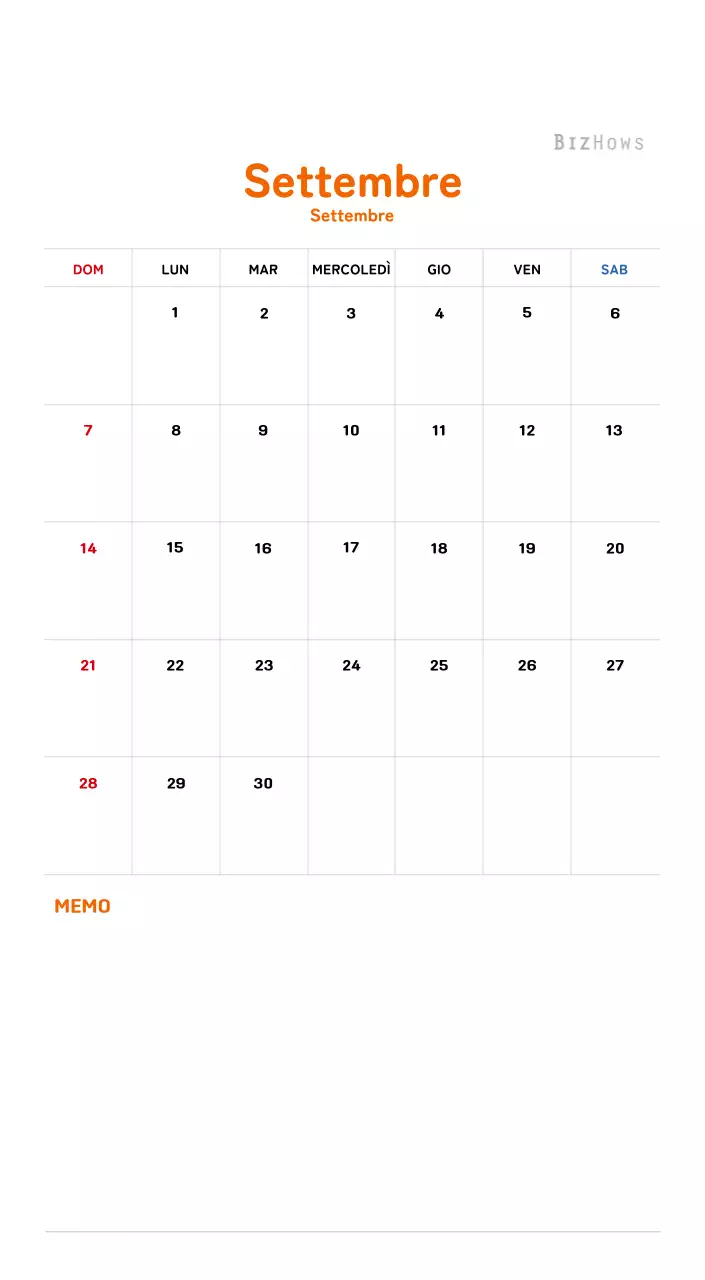 Calendario di Capodanno con una calda illustrazione