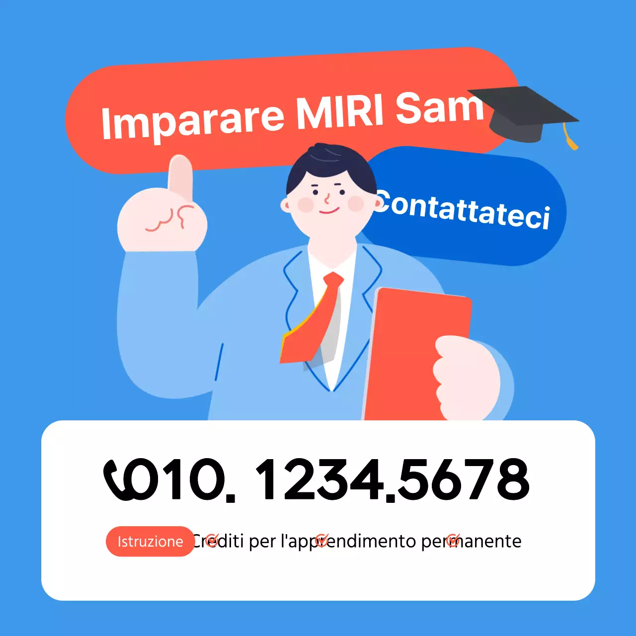 Formazione blu semplice Reclutamento