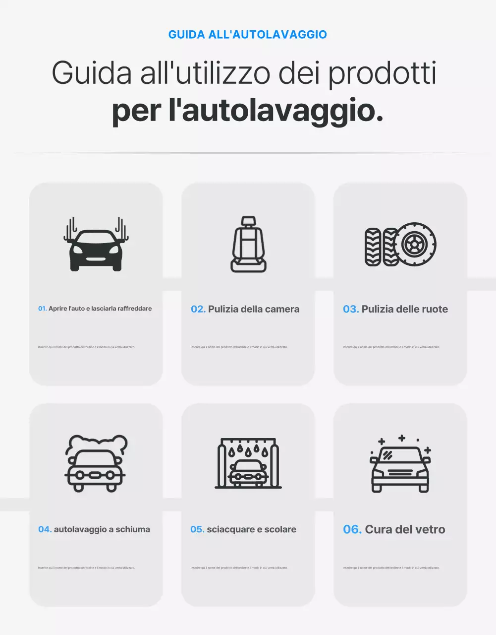 Promuovere i moderni prodotti neri per l'autolavaggio