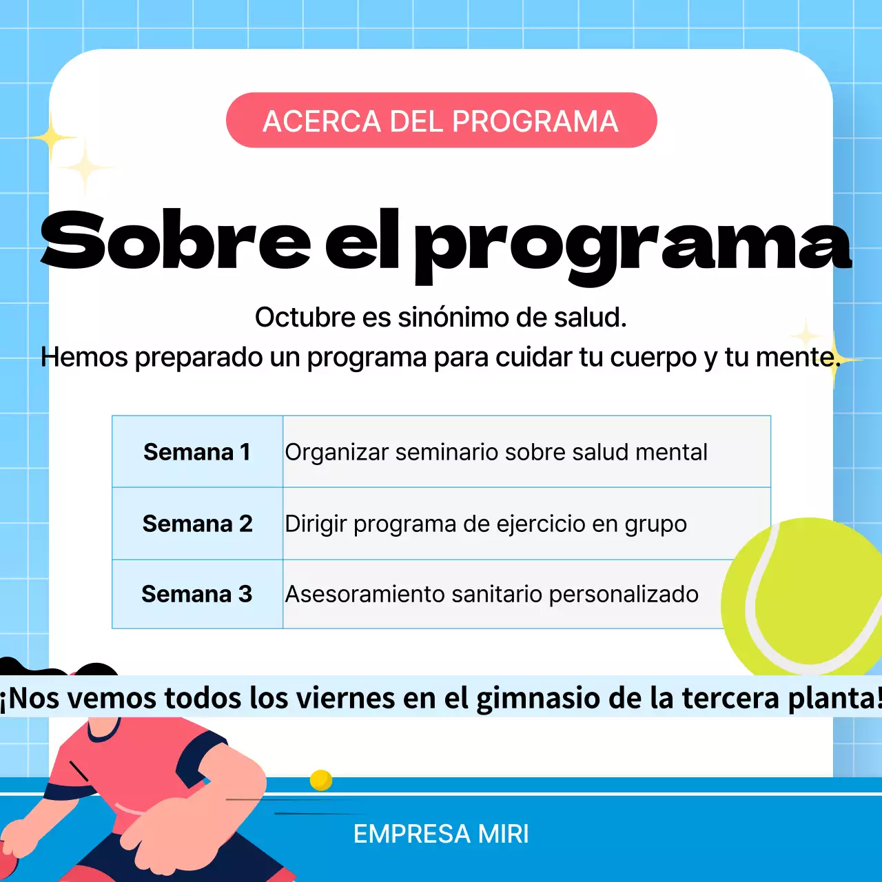 Campaña de salud Blue Simple