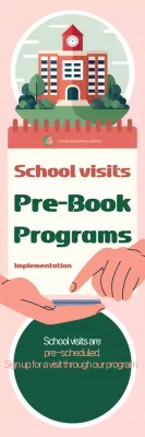 Faixa de inscrição para a Coral Modern School