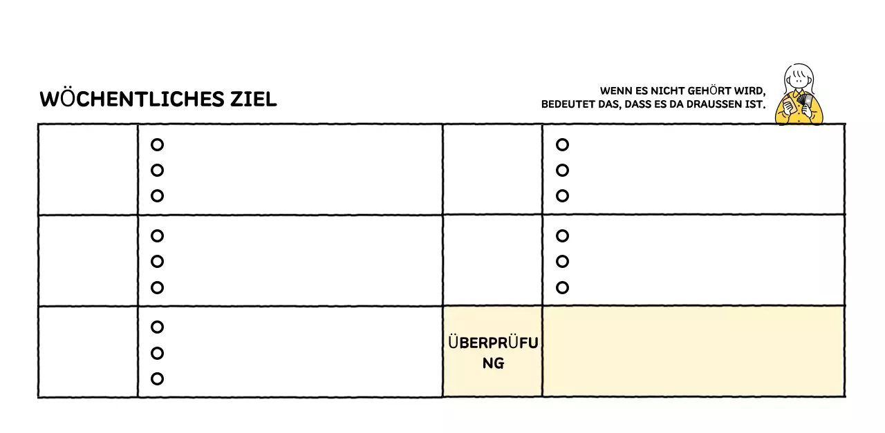 Illustrierter Kalender mit schönem Linienstil