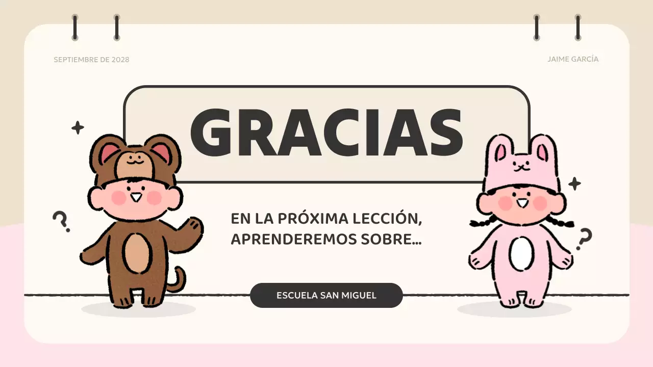 material beige para concursos de animación