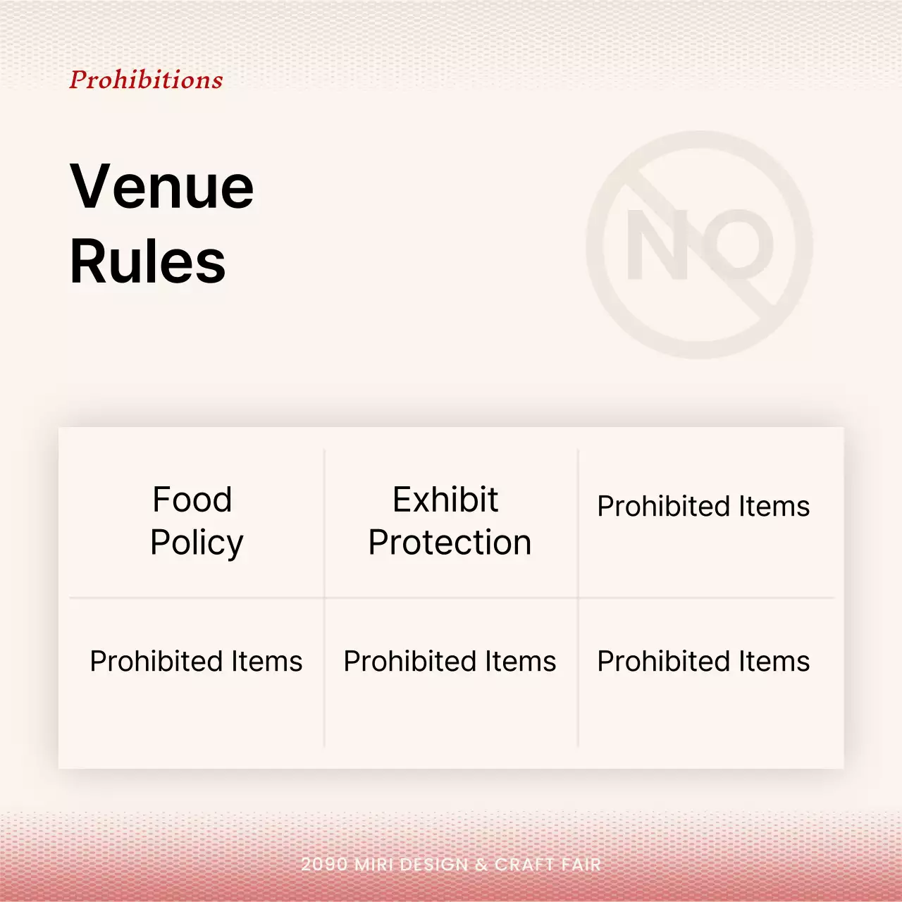 Red Simple Craft Notice Instagram Carousel