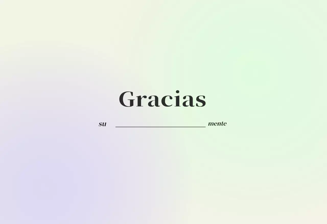 Calendario minimalista degradado