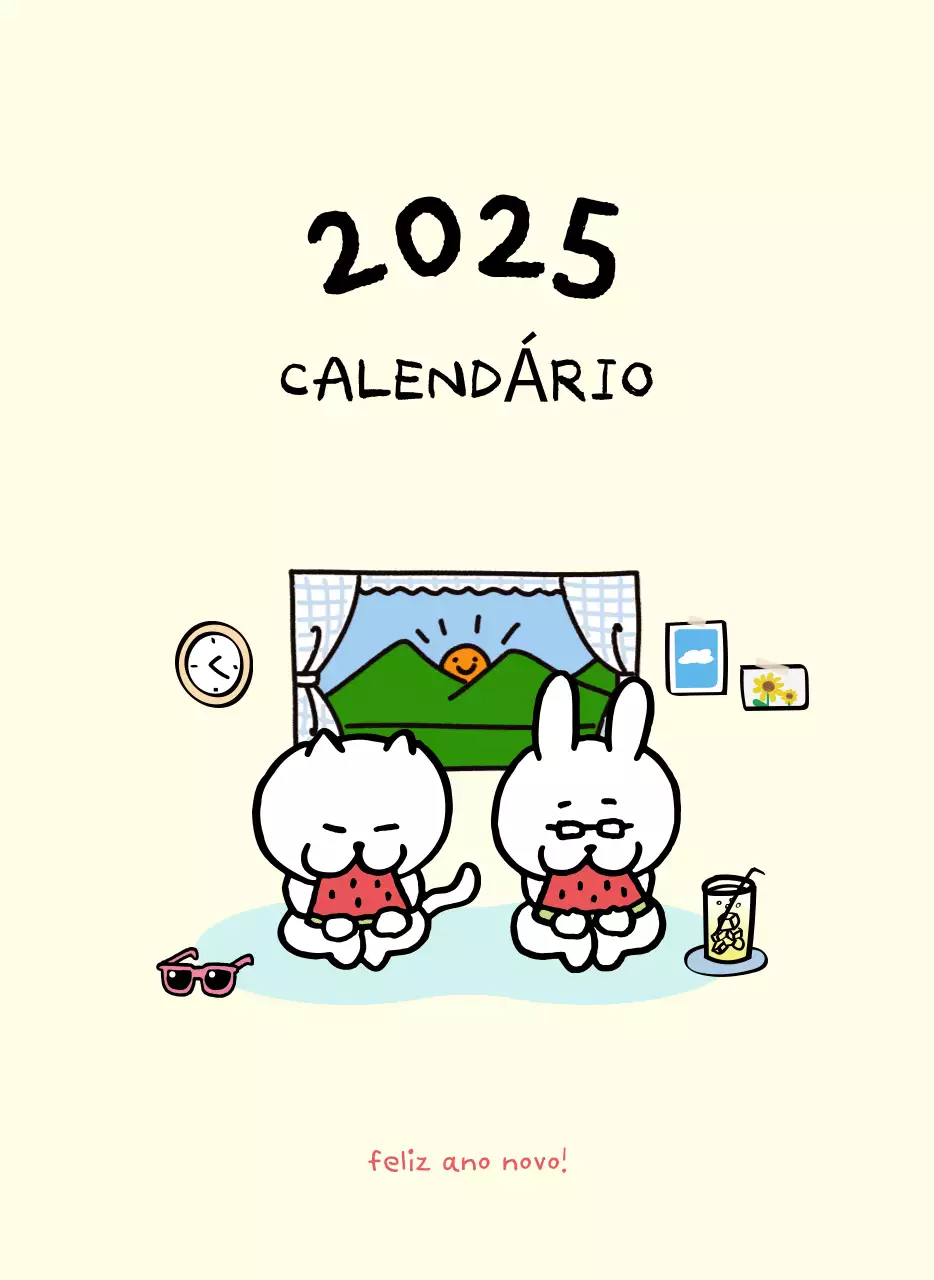 Calendário diário em marfim