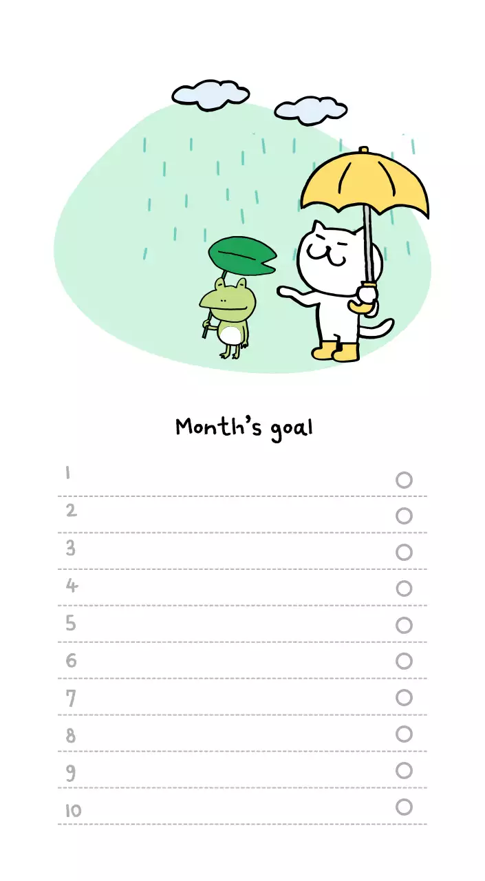 Ivory Cozy Daily Calendar