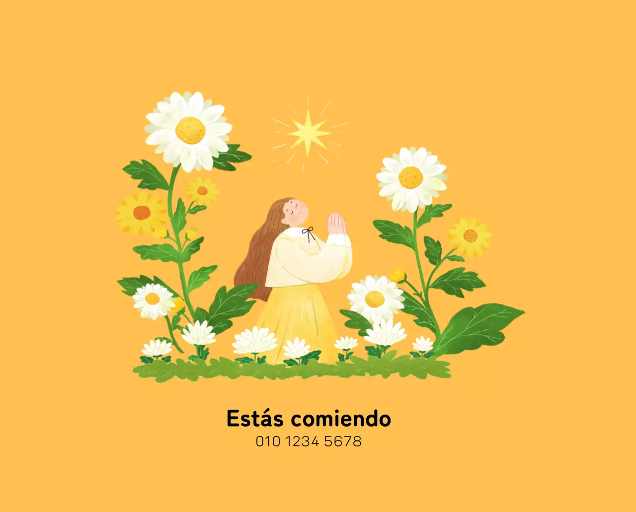 Calendario de Año Nuevo con cálidas ilustraciones