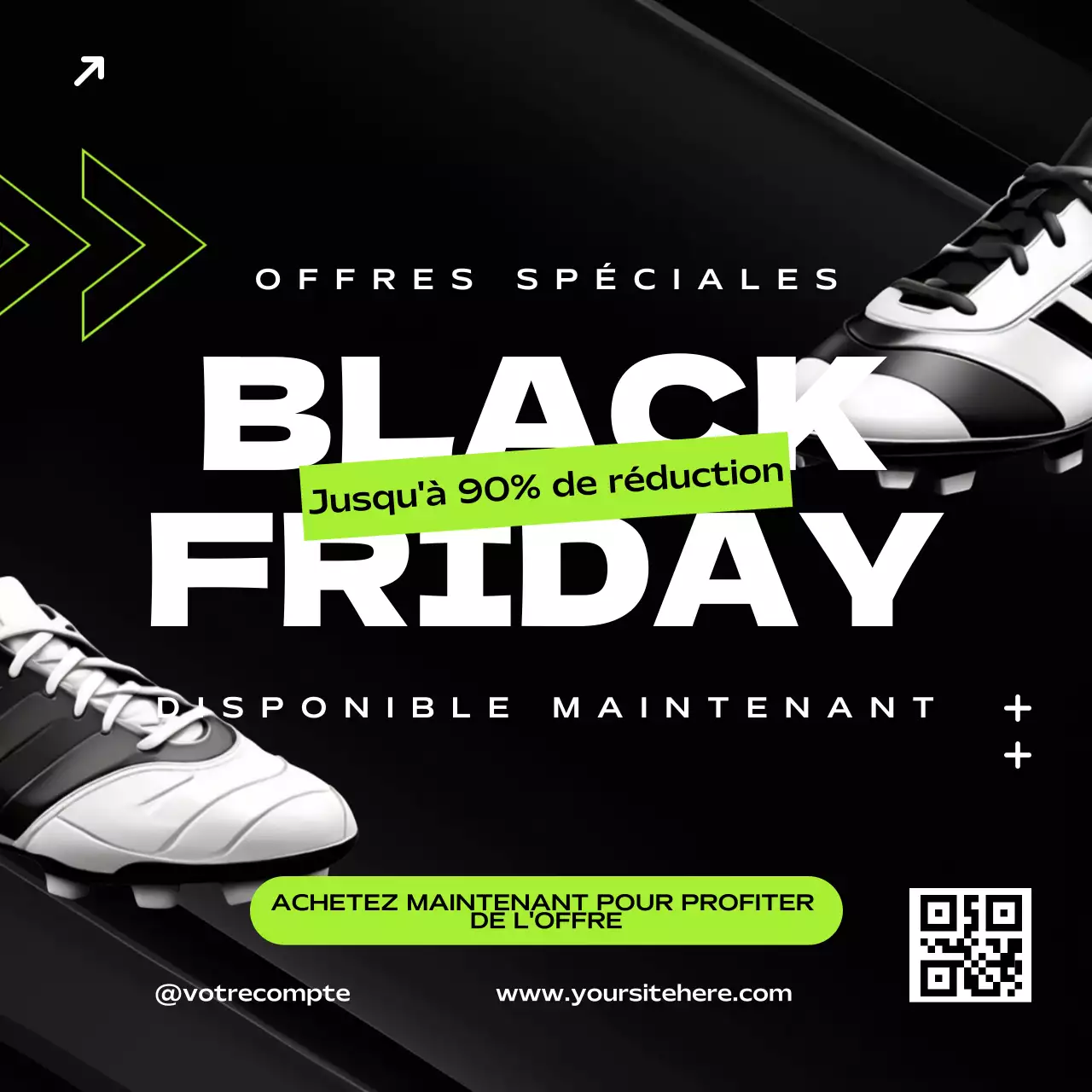 Black Modern Black Friday Sale Promotion