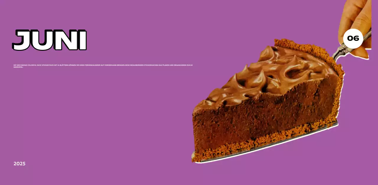 Bunte Kalender mit einer Vielzahl von Retro-Illustrationen