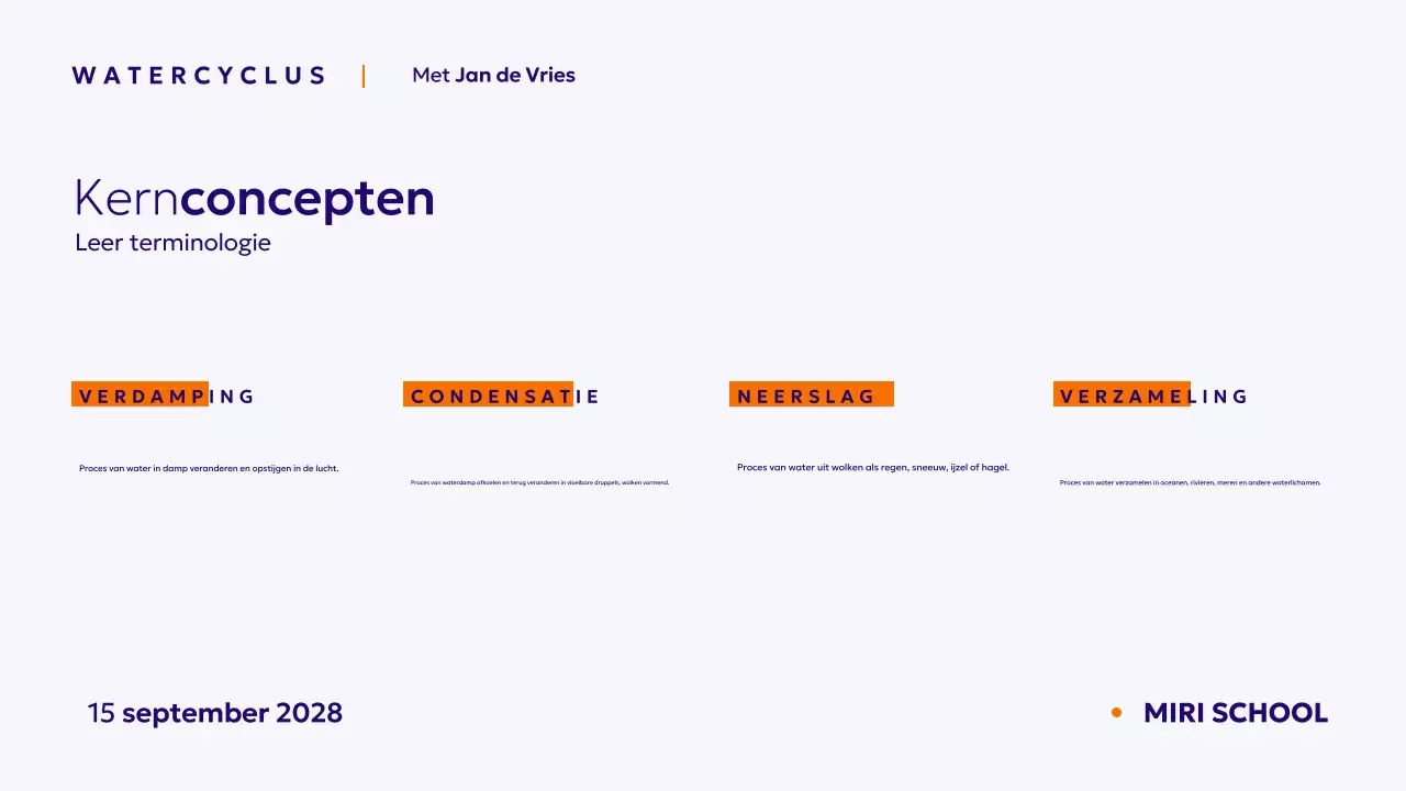 Blu minimale wetenschappelijke cursus presentatie