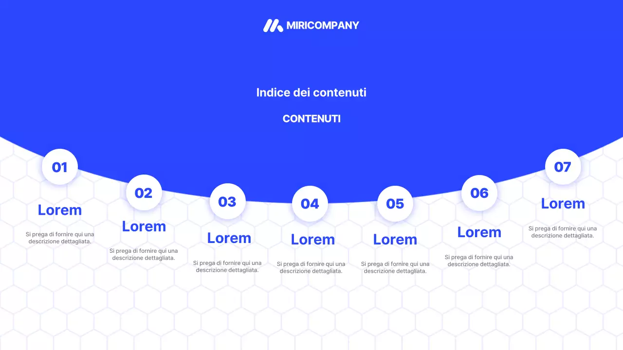 Promuovere un profilo moderno di piccola impresa in blu