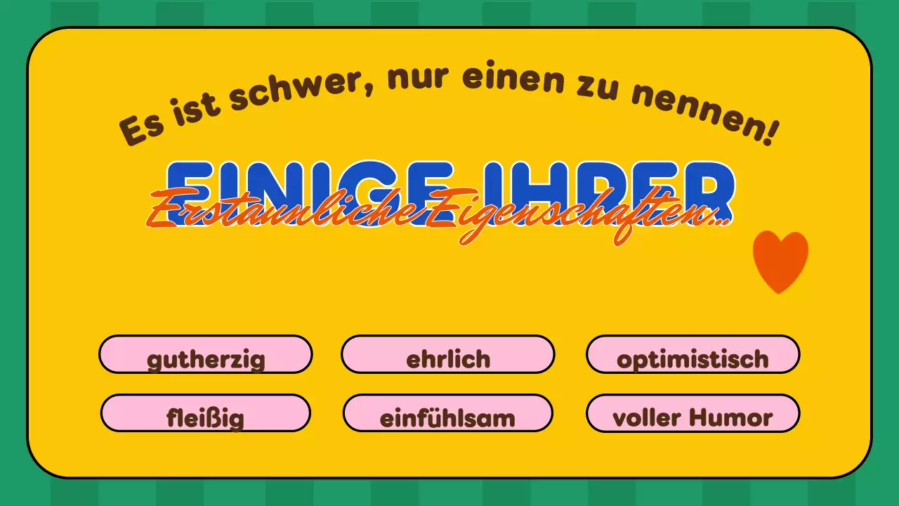 gelb retro geburtstag präsentation