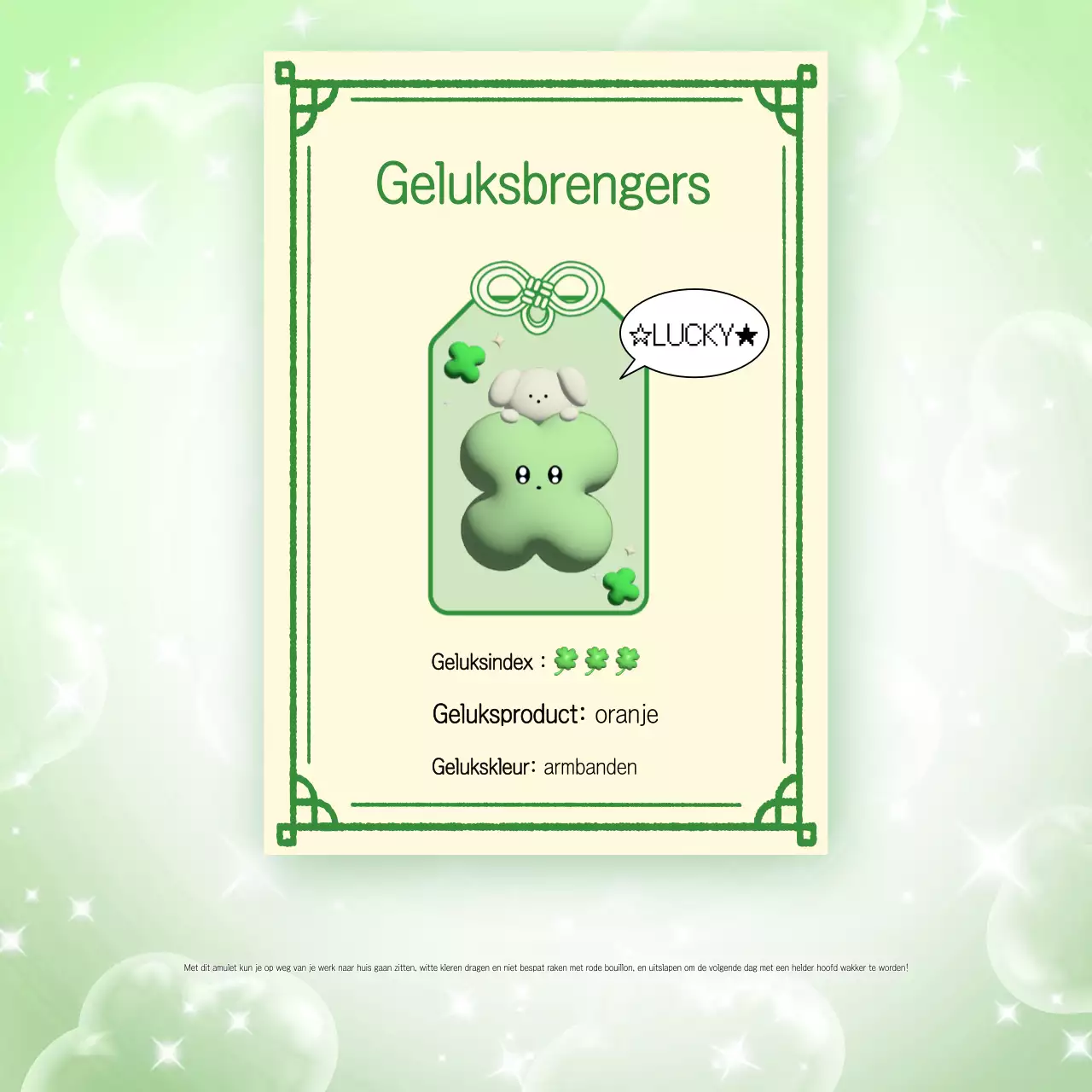 Geluksamuletten voor het nieuwe jaar