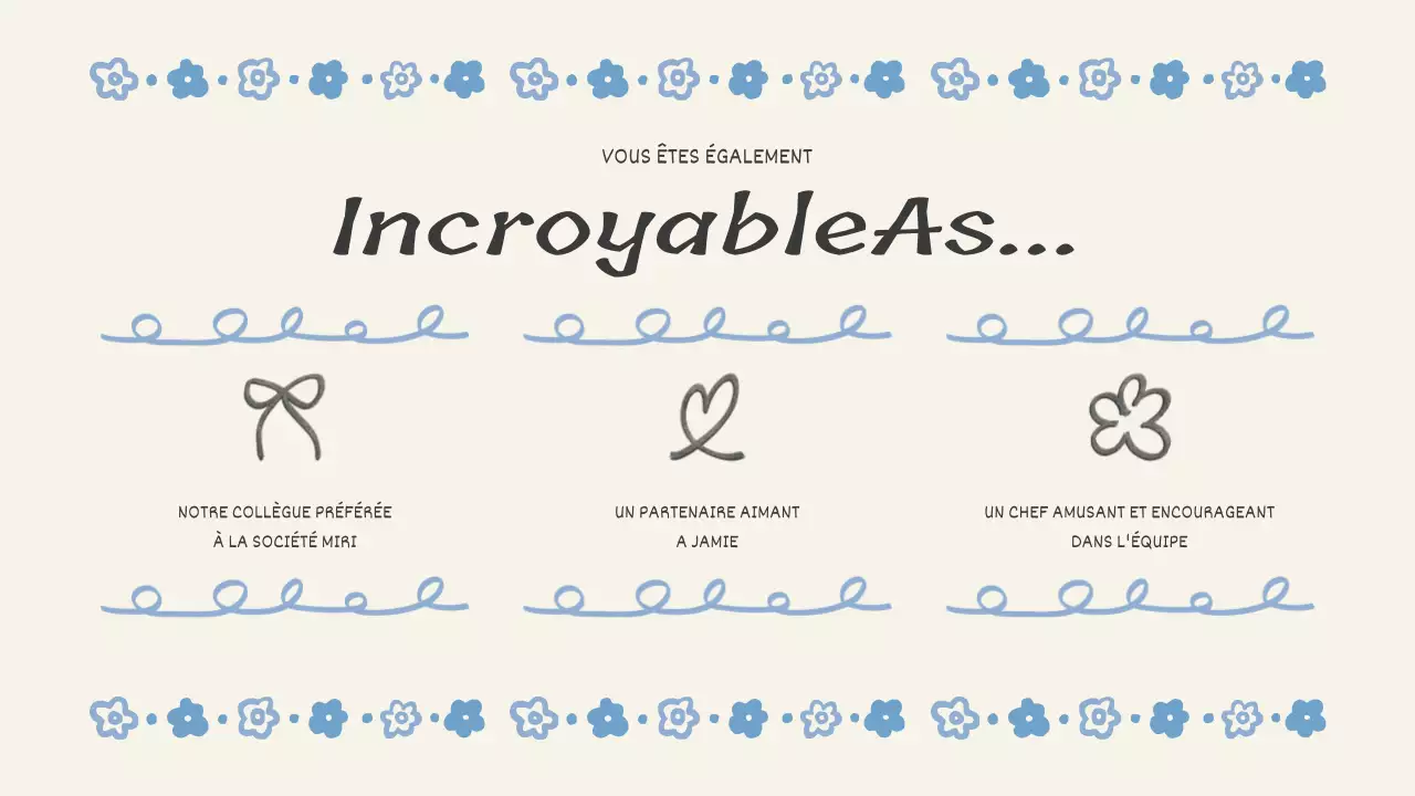 événement floral bleu anniversaire