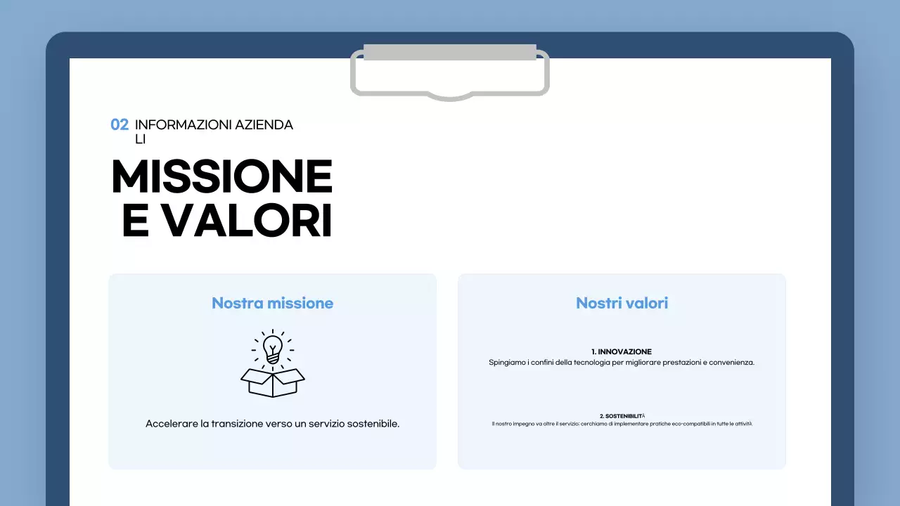 guida all'onboarding blu moderno