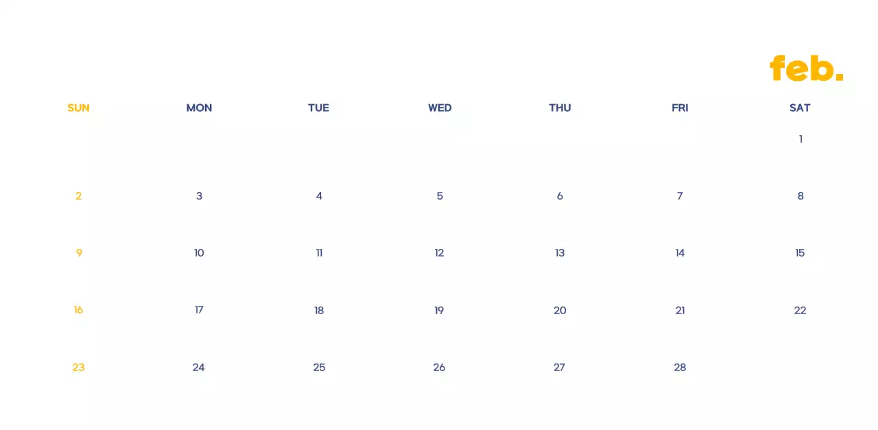 Business calendar with cute illustrations