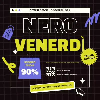 Promozione trendy per il venerdì nero