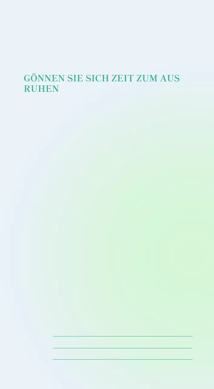 Minimalistischer Kalender mit Farbverlauf