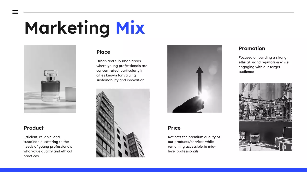 Blue Modern Marketing Plan Document Presentation