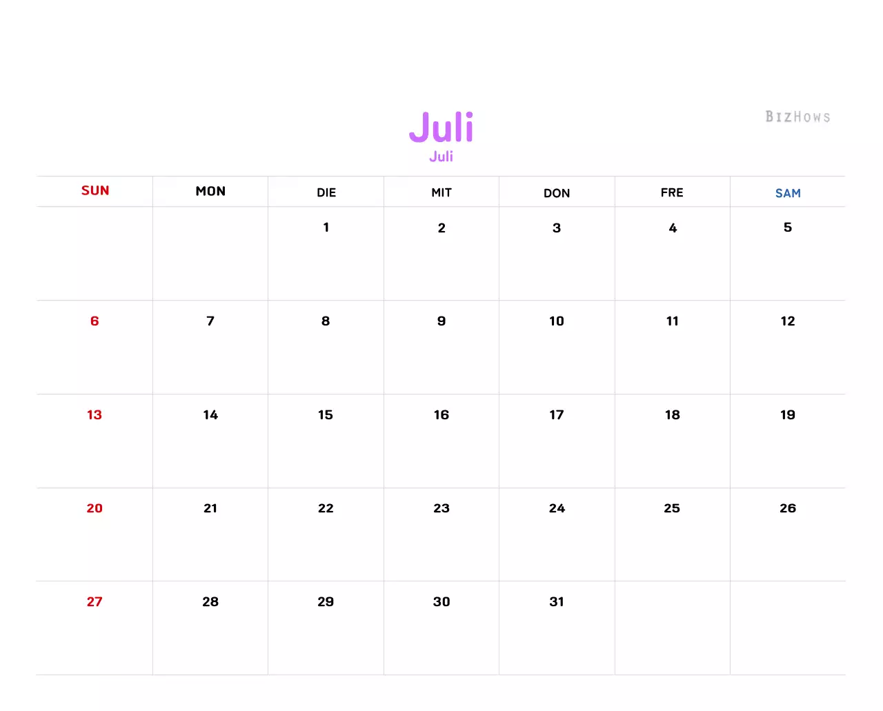 Neujahrskalender mit warmen Illustrationen
