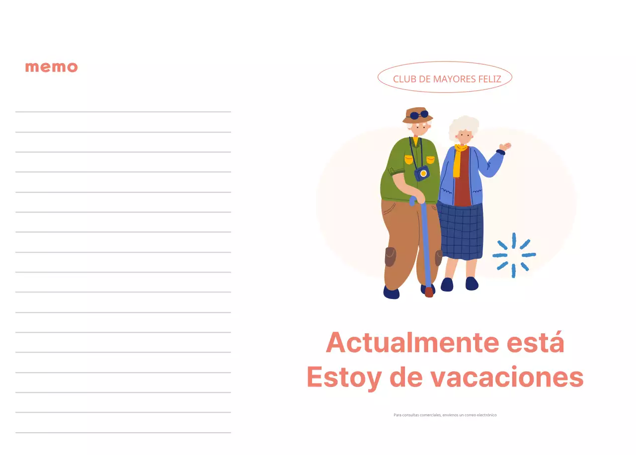 Calendario comercial con simpáticas ilustraciones