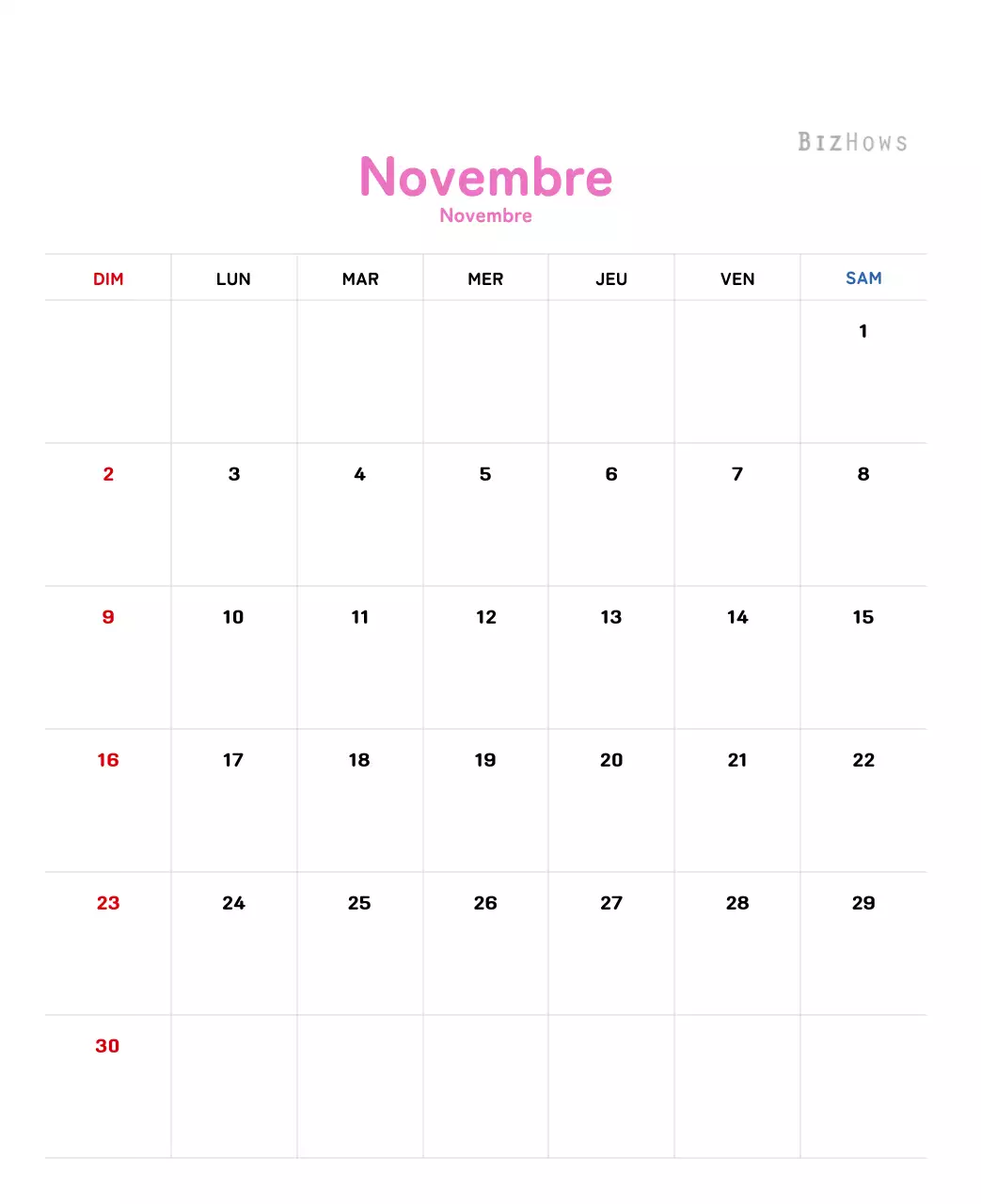 Calendrier du Nouvel An avec illustrations chaleureuses
