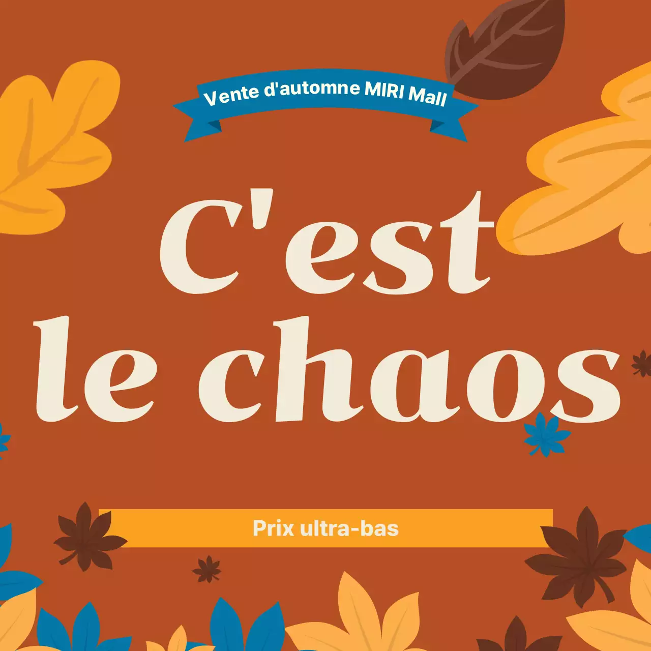 Promouvoir une vente de produits bruns