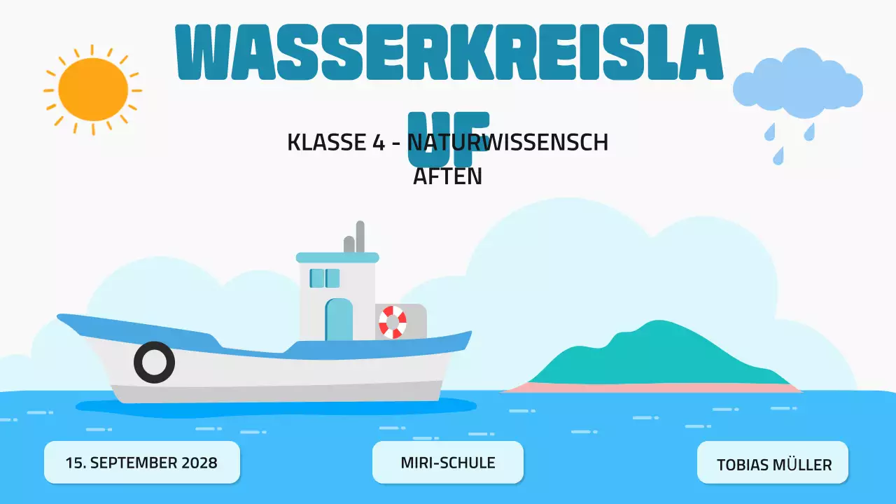 Blaue minimale illustrative Wissenschaftsvorlesung