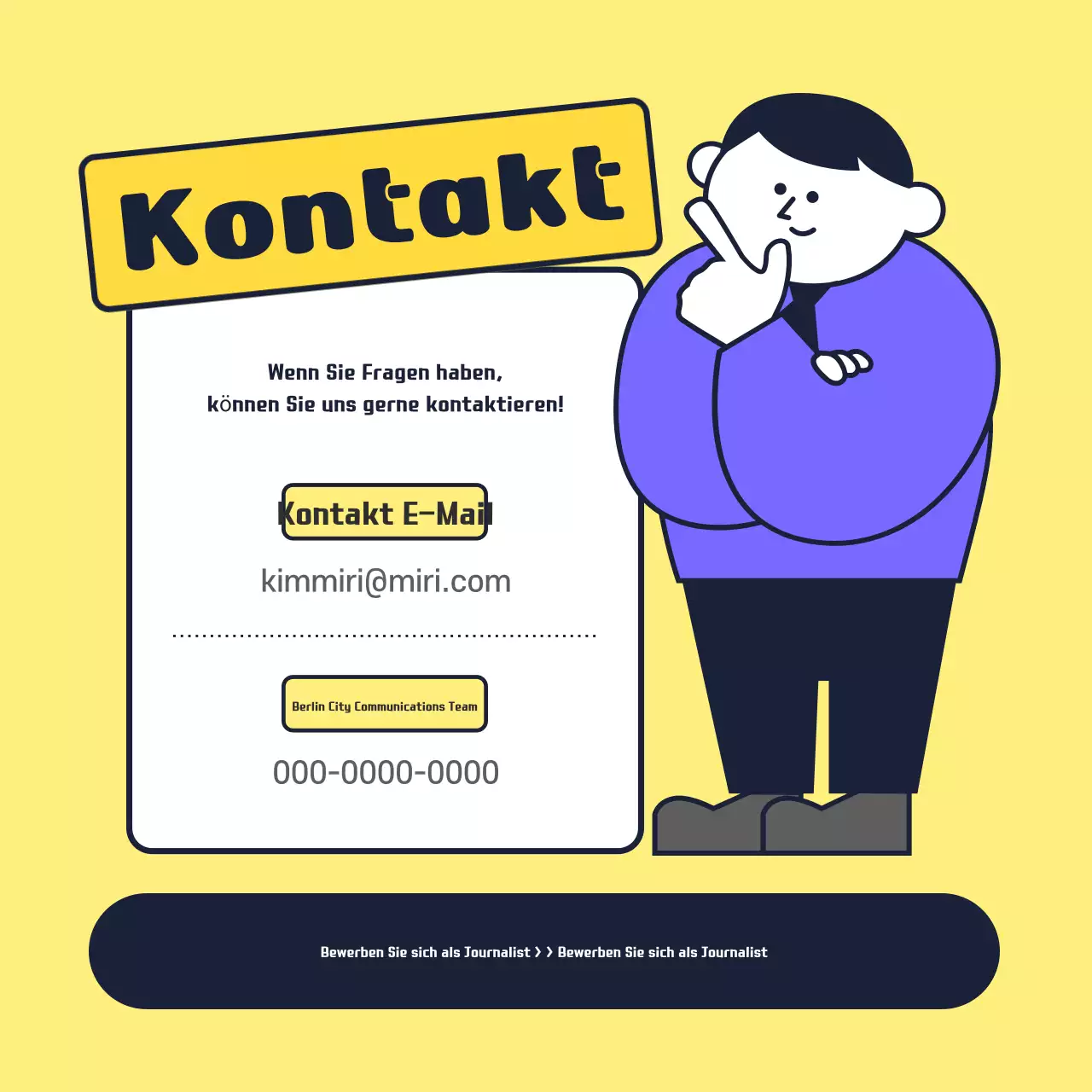 Gelbe, aufgeräumte Quartiersentwicklungsjournalisten gesucht