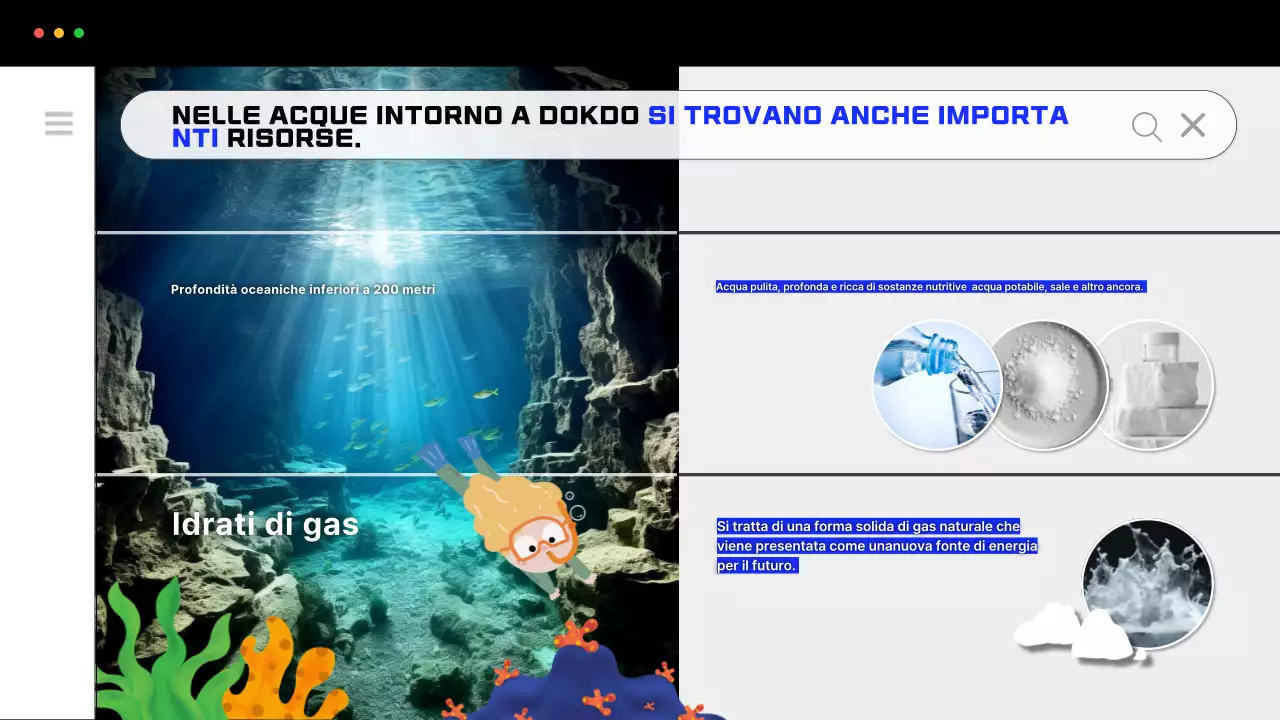 Promuovere la semplice esplorazione di Dokdo in blu